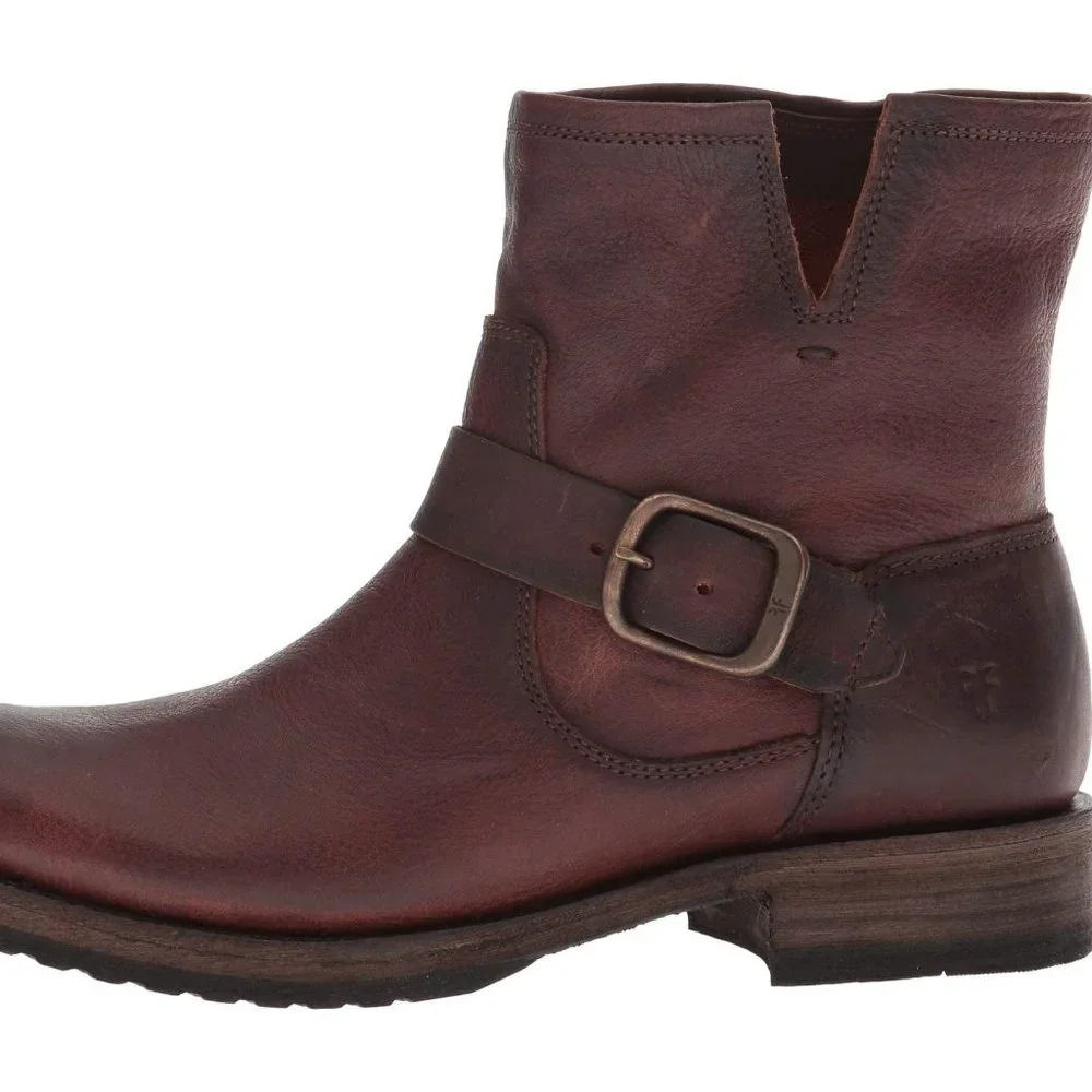 Frye $278 Veronica Bootie Redwood Sz 6 NIB!